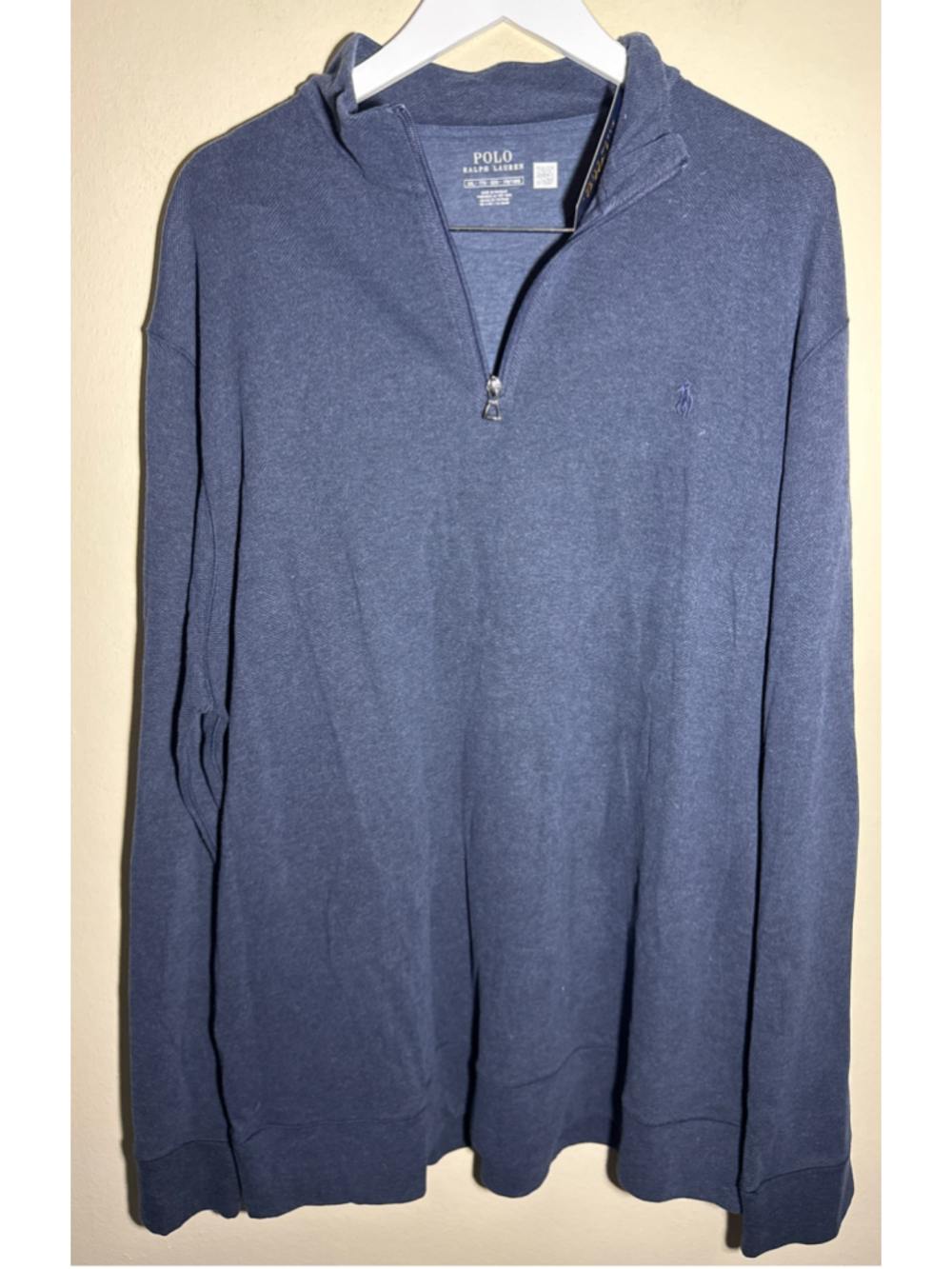 Polo Ralph Lauren Zip Up Sweater Blue XXL
